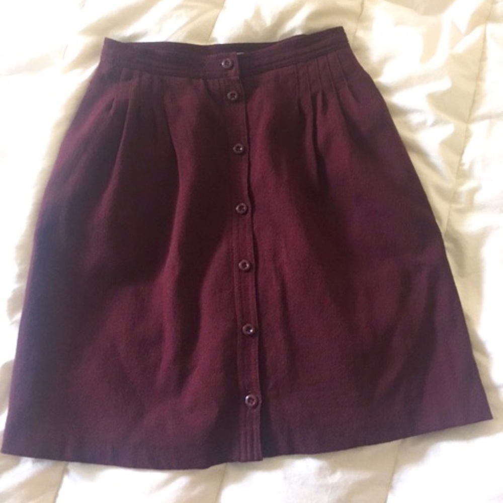 Vintage Jaeger Wool Skirt